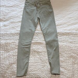 AG Adriano Goldschmied Women's Skinny Jeans in Light Green